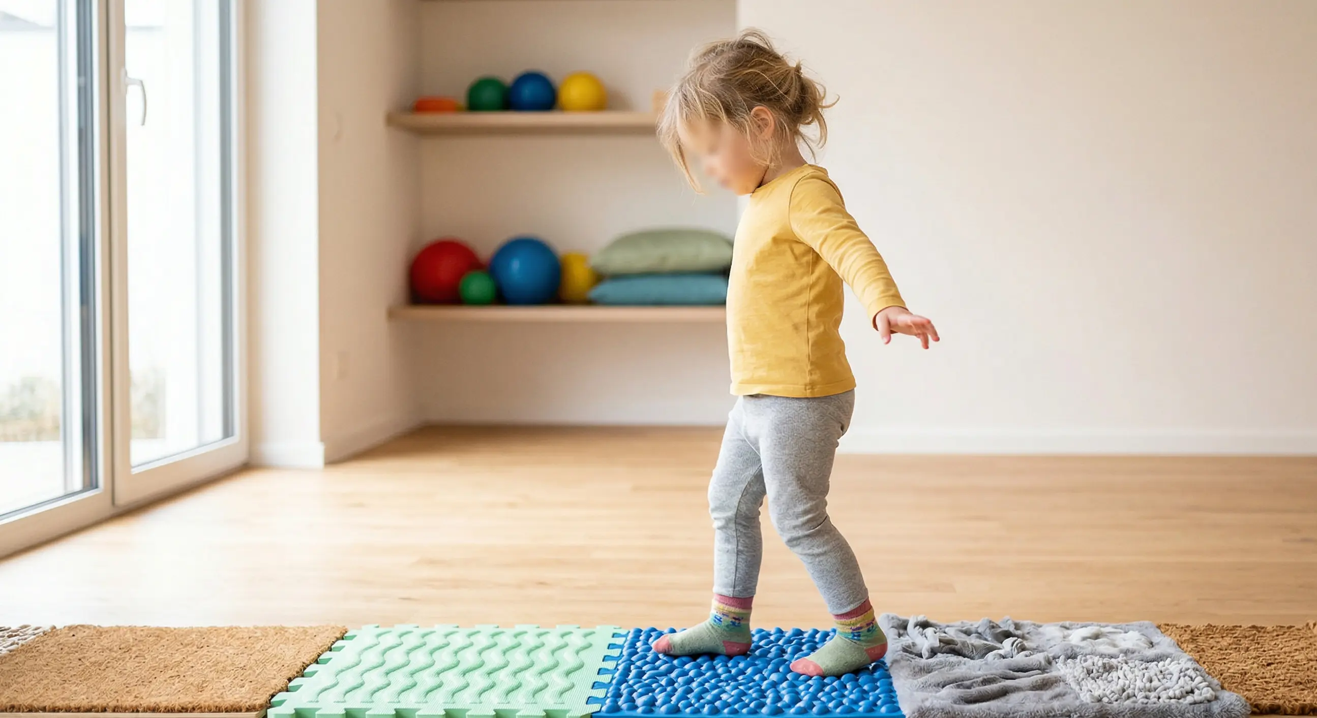 Dziecko podczas diagnozy logopedycznej i obserwacji reakcji sensorycznych przy opóźnionym rozwoju mowy